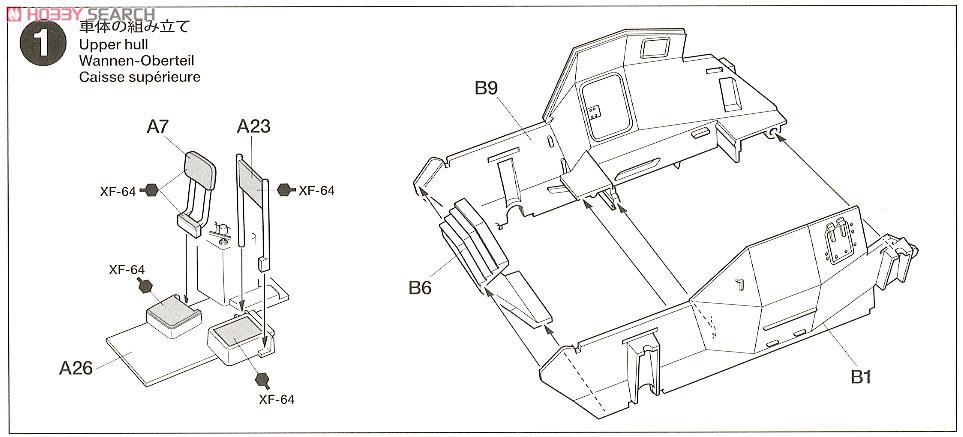 イギリス 装甲偵察車 ディンゴ Mk.II (プラモデル) 設計図1