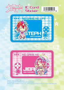 [No Game No Life] IC Card Sticker Set 02 Stephanie/Jibril (Anime Toy)