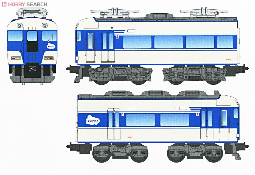 B Train Shorty Kinki Nippon Railway Series 15200 [Aozora II] (2-Car Set) (Model Train) Other picture1