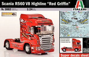 トラック＆トレーラー スカニア R560 V8 ハイライン `レッドグリフィン` (プラモデル)