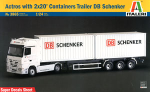 アクトロス 2x20` コンテナ付トレーラー DB Schenker (プラモデル)