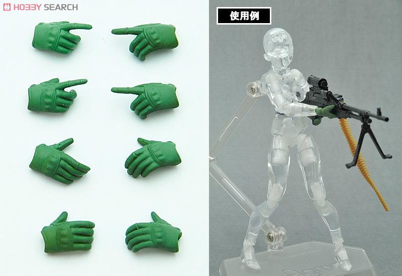LittleArmory-OP2: figma Tactical Gloves (Foiliage Green) (PVC Figure) Item picture1