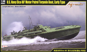 U.S Navy エルコ80` PTボート 前期型 (プラモデル)