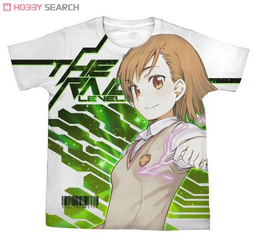 Dengeki Bunko FC Misaka Mikoto Full Graphic T-shirt White XL (Anime Toy) 商品画像1