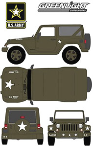 2014 Jeep Wrangler U.S. Army (Soft Top, Dark Green) (完成品AFV)