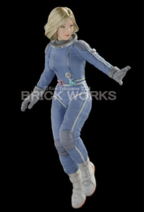 Mercenary Force Female Space Pilot (B) `Floating` (Low Gravity/Aerobic Environment) (Plastic model)