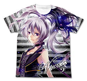 v flower Full Graphic T-shirt White S (Anime Toy)