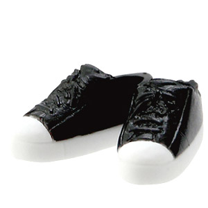 Soft Vinyl Low-cut Sneaker (Black x White) (Fashion Doll)