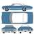 1967 Chevrolet Impala Sport Sedan - Nantucket Blue with White Top (ミニカー) その他の画像1