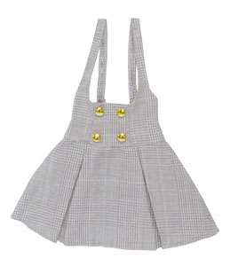 AZO2 Classical Jumper Skirt (Beige Checkered) (Fashion Doll)
