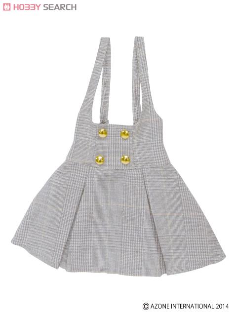 AZO2 Classical Jumper Skirt (Beige Checkered) (Fashion Doll) Item picture1
