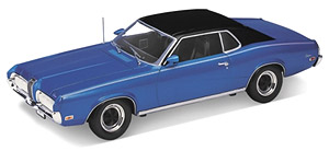 1970 フォード マーキュリー クーガー XR7 (ブルー/ブラック) (ミニカー)
