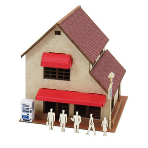 [Miniatuart] Miniatuart Putit : Cafe 2 (Assemble kit) (Model Train)