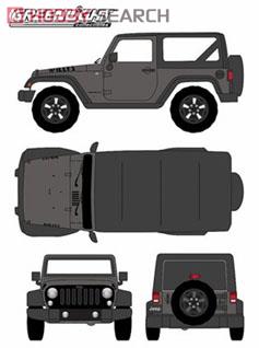 2014 Jeep Wrangler - Willys Wheeler Edition - Granite (ミニカー) その他の画像1