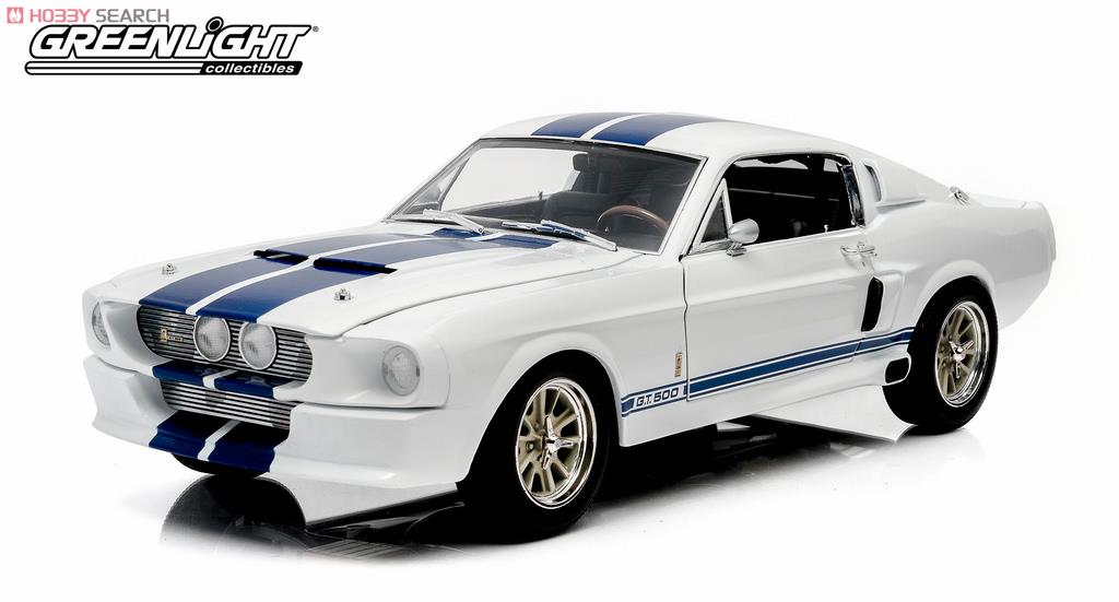 1967 Shelby GT-500 - White with Blue Stripes (with Shelby Hood) (ミニカー) 商品画像2