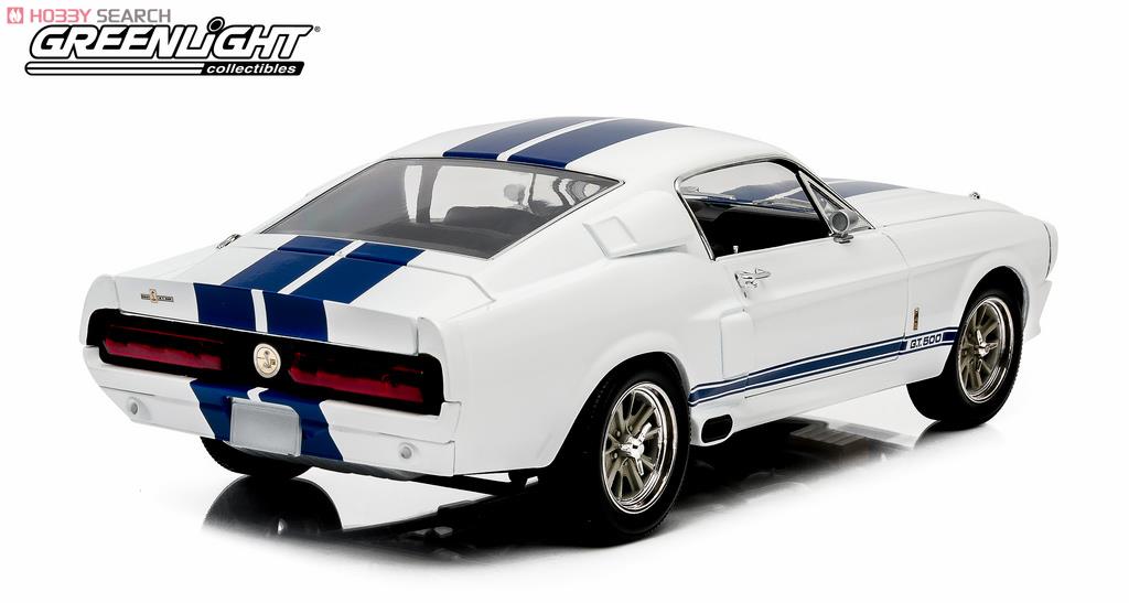 1967 Shelby GT-500 - White with Blue Stripes (with Shelby Hood) (ミニカー) 商品画像3