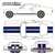 1967 Shelby GT-500 - White with Blue Stripes (with Shelby Hood) (ミニカー) その他の画像1