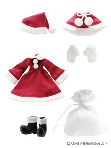 Picco D Santa Clothes Set (Red) (Fashion Doll)