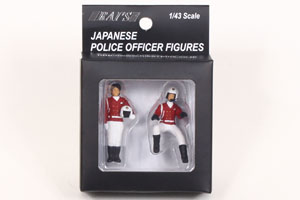 Police Officer Figure Traffic Enforcement Motorcycle Female Squadder (2 Type Set) (Diecast Car)