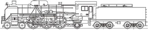 J.N.R. Steam Locomotive Type C59 #127 (Heavy Oil Dedicated Machine) (Unassembled Kit) (Model Train)