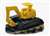 Road-Rail Vehicle [Excavator] (Body Color : Yellow) (Model Train) Item picture1
