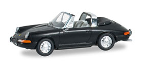 (HO) Porsche 911 Targa (Metallic Black) (Model Train)
