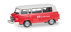 (TT) Barkas B 1000 バス `Interflug` (鉄道模型)