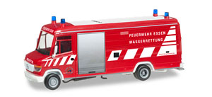 (HO) メルセデス・ベンツ Vario(ヴァリオ) Langkasten ボックスタイプ レスキュー車 `Essen fire department water rescue services`
