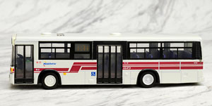 16番(HO) 西日本鉄道 一般路線バス 赤バス [100円循環 明治通 天神行き] 9348号車 (鉄道模型)
