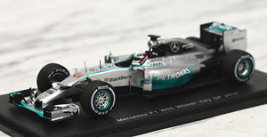 Mercedes F1 W05 No.44 Winner Italian GP 2014 Lewis Hamilton (ミニカー)