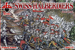 スイス傭兵・ハルベルト斧槍・16世紀 (プラモデル)