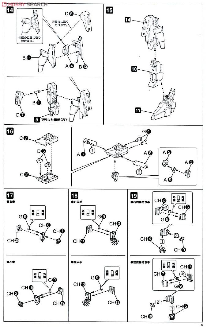 Kobold + Strauss Armor Set (Ver.F.M.E.) (Plastic model) Assembly guide4