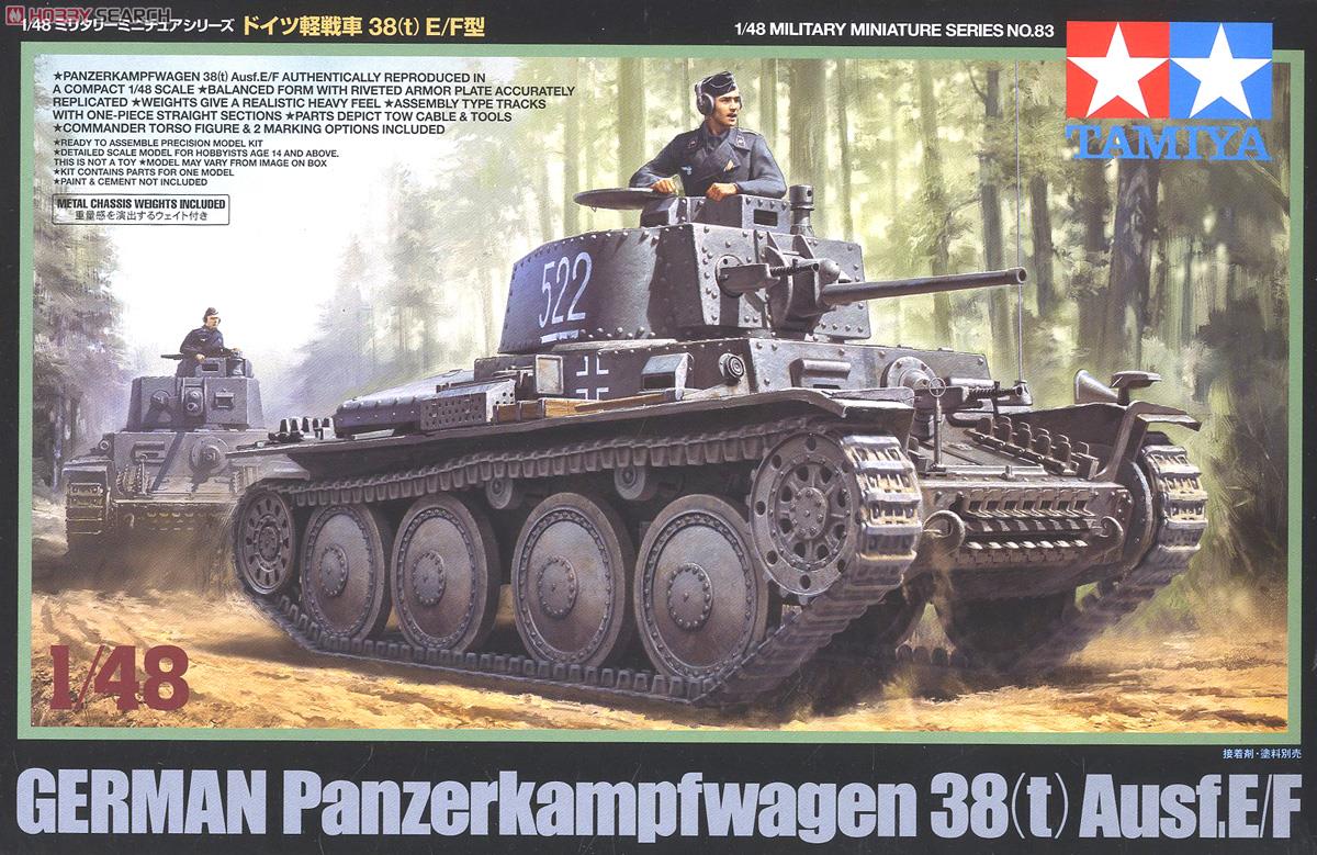 ドイツ軽戦車 38 (t) E/F型 (プラモデル) パッケージ1