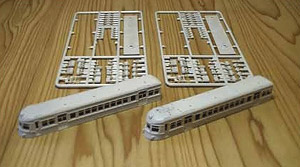 名鉄 850系(なまず) 未塗装キット 2両セット (切り継ぎ加工が難しい方へのおたすけキット) 未塗装板状キット (2両・組み立てキット) (鉄道模型)