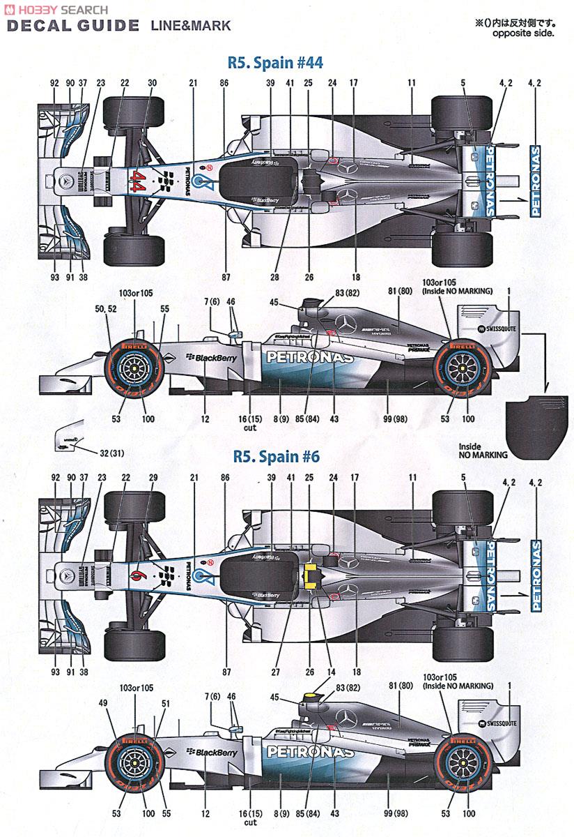 1/43 F1 W05 Hybrid MONACO GP 2014 (レジン・メタルキット) 塗装2