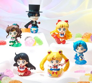 Petit Chara Land Sailor Moon Makeup by Candy! (Set of 6) (PVC Figure)