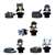 Kantai Collection Earphone Jack Figure Vol.1 5 pieces (Anime Toy) Item picture6