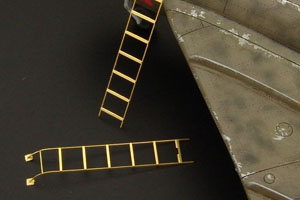 MiG-15/17 Ladder for boarding (2 types) (Plastic model)