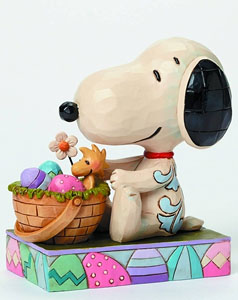 Enesco Peanuts Traditions/ Snoopy & Woodstock Easter Bunny Statue (Completed)