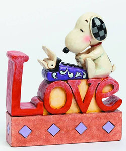 Enesco Peanuts Traditions/ Snoopy Love Statue (Completed)