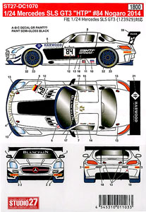 Mercedes SLS GT3 `HTP` #84 Nogaro 2014 (Decal)