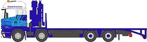 (OO) Scania Crane Lorry Eddie Stobart (鉄道模型)