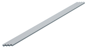 Plastic Material (Gray) Square Bar 4.0mm (4pcs.) (Material)