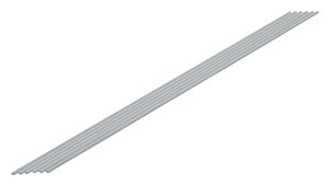 Plastic Material (Gray) Triangle Bar 2.0mm (6pcs.) (Material)