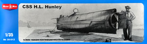 H.L.ハンリー 南軍潜水艦 1862年 (プラモデル)