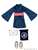 ピコD プリミューレ妖精協会制服シリーズ 「和装お手伝いさん」set (藍色) (ドール) 商品画像1