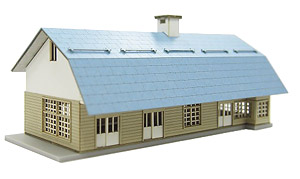 Wooden Station Building Hokkaido Type (Unassembled Kit) (Model Train)
