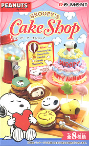 Snoopy`s Cake Shop 8 pieces (Anime Toy)