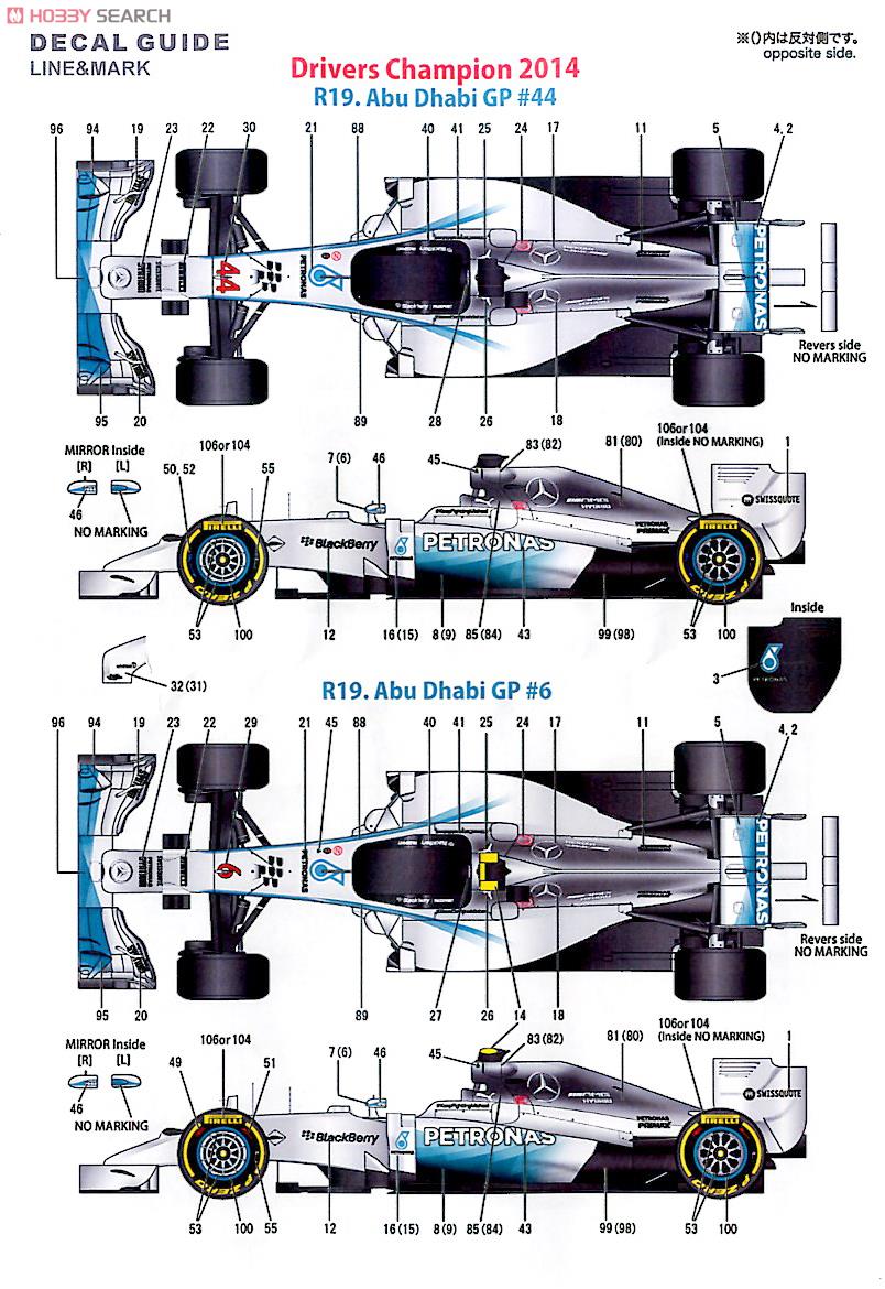 1/43 F1 W05 Hybrid World champion 2014 (レジン・メタルキット) 塗装2