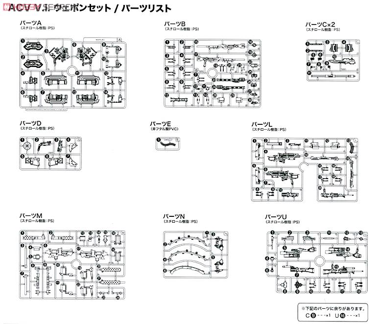 ACV V.I. Weapon Set (Plastic model) Assembly guide6